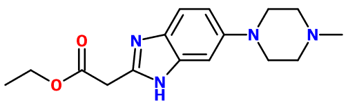 (image for) MC012567 Ethyl [6-(4-methyl-1-piperazinyl)-1H-benzimidazol-2-yl]acetate